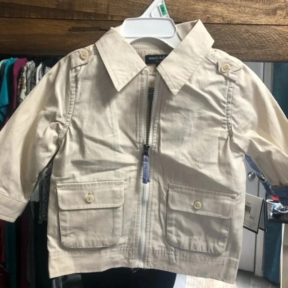 Wendy bellisimo tan 18m cotton jacket